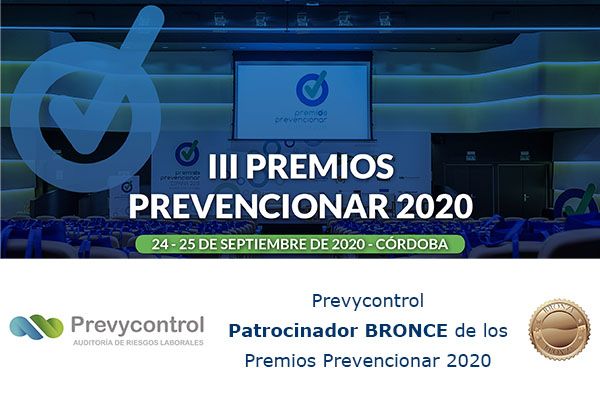 Prevycontrol Patrocinador BRONCE de los Premios Prevencionar 2020