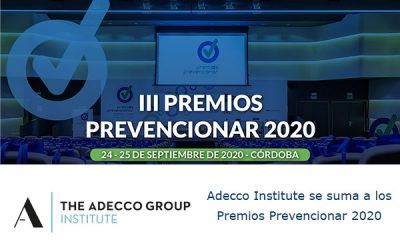 Adecco Institute se suma a los Premios Prevencionar 2020