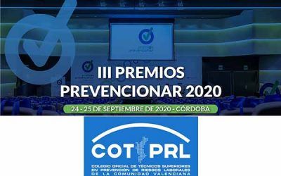 El Colegio Oficial de Técnicos Superiores en PRL de Valencia se suma a los Premios Prevencionar 2020