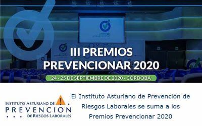 El Instituto Asturiano de Prevención de Riesgos Laborales se suma a los Premios Prevencionar 2020
