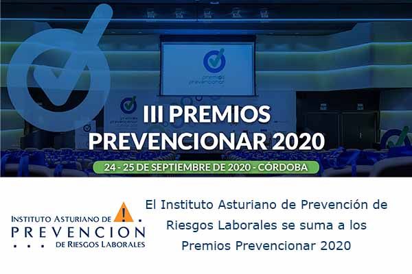 El Instituto Asturiano de Prevención de Riesgos Laborales se suma a los Premios Prevencionar 2020