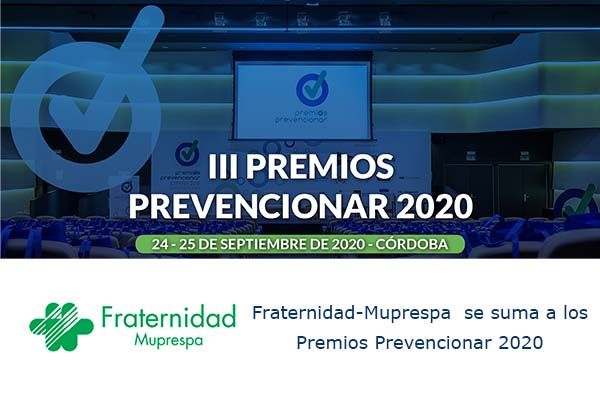 Fraternidad-Muprespa se suma a los Premios Prevencionar 2020