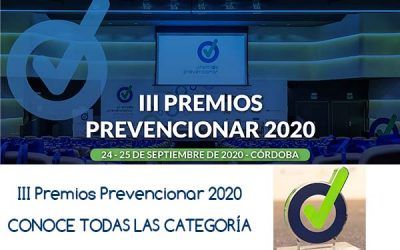 III Premios Prevencionar 2020: CONOCE TODAS LAS CATEGORÍA