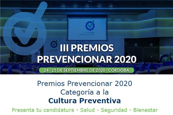 Premios Prevencionar 2020: Categoría a la Cultura Preventiva – Presenta tu candidatura