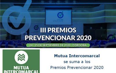 Mutua Intercomarcal se suma a los Premios Prevencionar 2020
