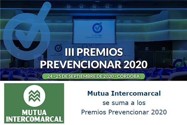 Mutua Intercomarcal se suma a los Premios Prevencionar 2020